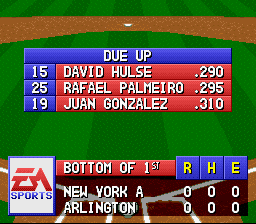 MLBPA Baseball screenshot 4 for Sega Genesis
